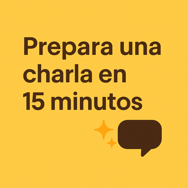 Cómo preparar un discurso en 15 minutos